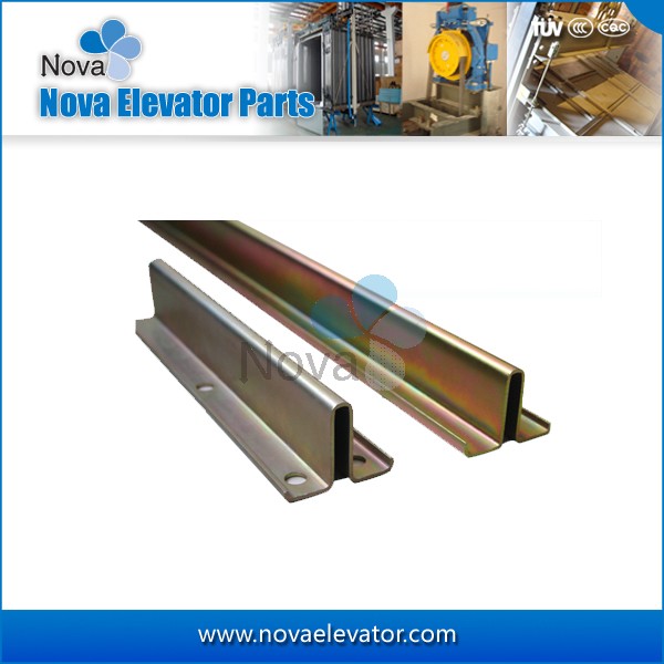 Hollow T Type Elevator Guide Rail , SS400 Steel Lift Guide Rails
