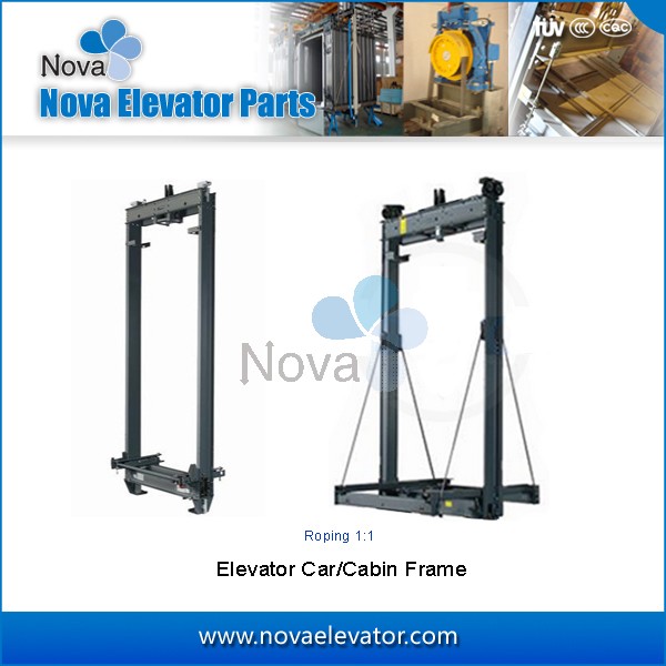 Elevator Cabin Frame, Roping 11 & 21 Elevator Car Frame for Small