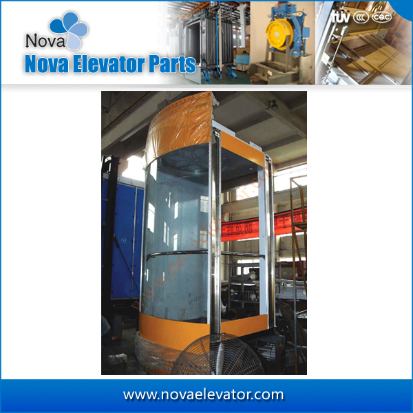 800kg 1000kg Customized Elevators Components, Panoramic Elevator