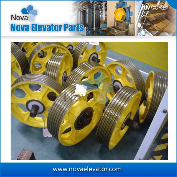 Elevator Cast Iron Pulley Sheave, Elevator Wheel Sheave, Elevator